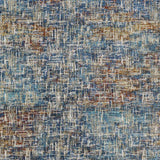 5' X 7' Blue Teal Gold Rust And Beige Abstract Power Loom Stain Resistant Area Rug - Homeroots - Flyclothing LLC