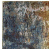 4' X 6' Blue Gold Teal Rust Grey And Beige Abstract Power Loom Stain Resistant Area Rug - Homeroots - Flyclothing LLC