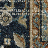 5' X 7' Beige Blue Green Rust And Grey Oriental Power Loom Stain Resistant Area Rug - Homeroots - Flyclothing LLC