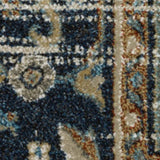 8' X 10' Beige Blue Green Rust And Grey Oriental Power Loom Stain Resistant Area Rug - Homeroots - Flyclothing LLC