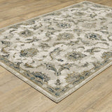 4' X 6' Beige Gold Blue And Grey Oriental Power Loom Stain Resistant Area Rug - Homeroots - Flyclothing LLC