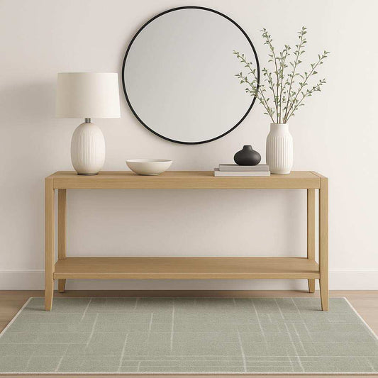 4' X 6' Grey And Ivory Geometric Shag Power Loom Stain Resistant Area Rug - Homeroots - Flyclothing LLC