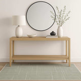 4' X 6' Grey And Ivory Geometric Shag Power Loom Stain Resistant Area Rug - Homeroots - Flyclothing LLC