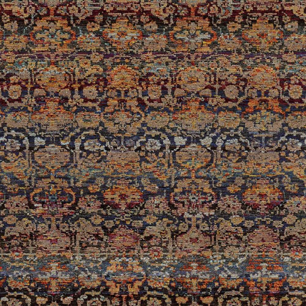 2' X 3' Blue and Ivory Abstract Power Loom Area Rug - Homeroots - Flyclothing LLC