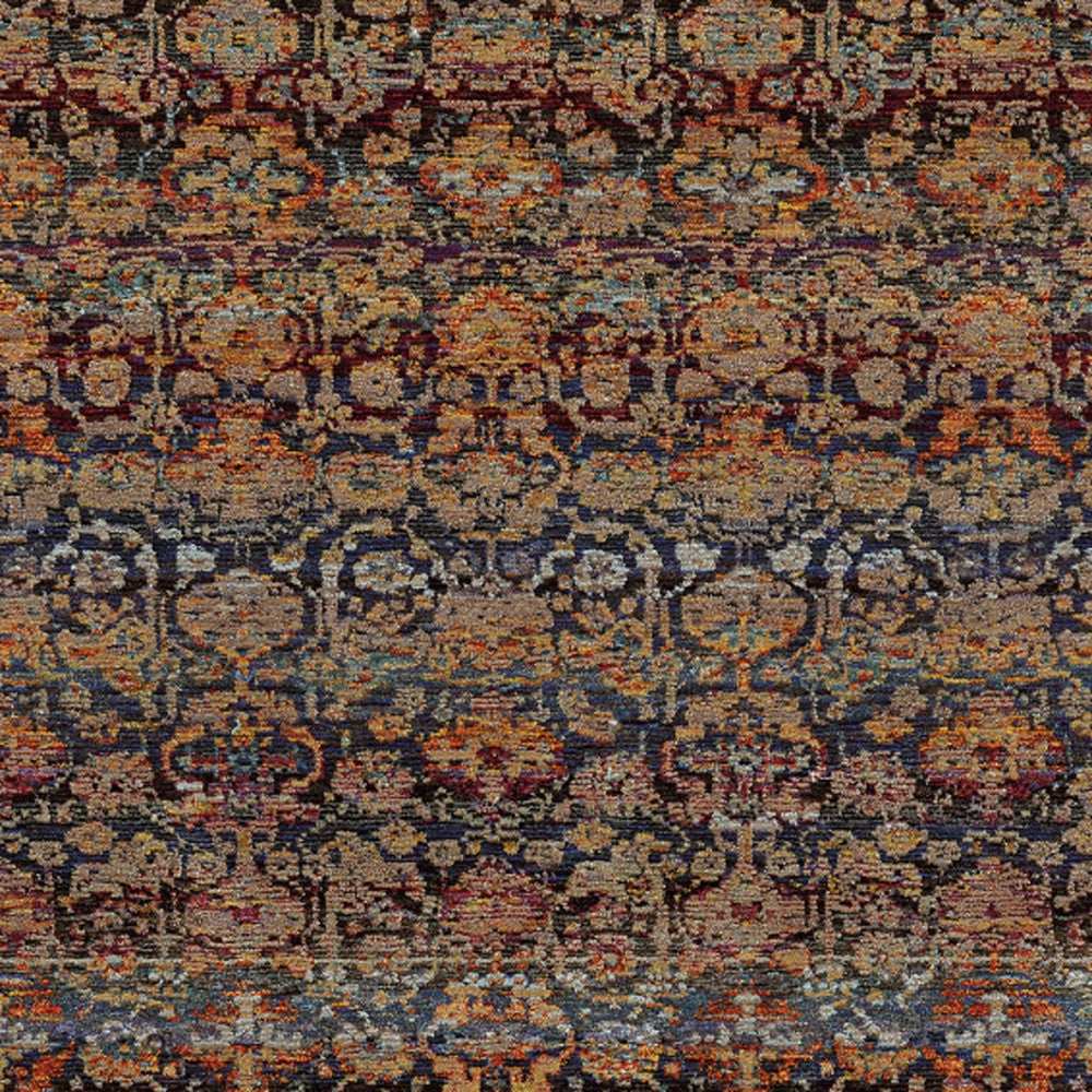 3' X 5' Blue and Ivory Abstract Power Loom Area Rug - Homeroots - Flyclothing LLC