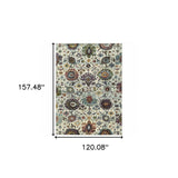 10' X 13' Purple and Gray Oriental Power Loom Area Rug - Homeroots - Flyclothing LLC