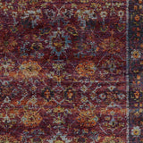 5' X 7' Red Purple Oriental Power Loom Area Rug - Homeroots - Flyclothing LLC