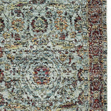 12' Runner Blue Red Green and Gold Oriental Power Loom Runner Rug - Homeroots - Flyclothing LLC