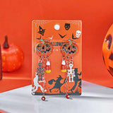 Halloween Pumpkin Drop Chain Earrings - Trendsi - Flyclothing LLC