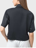 Half Button Short Sleeve Active T-Shirt - Trendsi - Flyclothing LLC