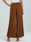 Pocketed Elastic Waist Wide Leg Pants - Trendsi - Flyclothing LLC