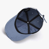 Distressed Adjustable Cotton Hat - Trendsi - Flyclothing LLC