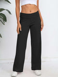 Elastic Waist Wide Leg Pants - Trendsi - Flyclothing LLC