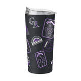 Colorado Rockies 20oz Dream Weave Powder Coat Tumbler - Logo Brands - Flyclothing LLC