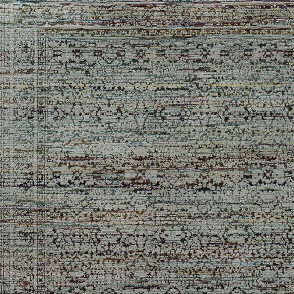 7' X 10' Blue Green Oriental Power Loom Area Rug - Homeroots - Flyclothing LLC