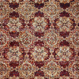 12' Runner Red and Gold Oriental Power Loom Runner Rug - Homeroots - Flyclothing LLC