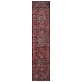 12' Runner Red and Gold Oriental Power Loom Runner Rug - Homeroots - Flyclothing LLC
