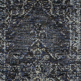 8' Runner Blue and Ivory Oriental Power Loom Runner Rug - Homeroots - Flyclothing LLC