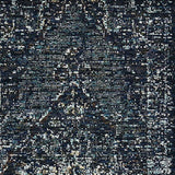 12' Runner Blue and Brown Oriental Power Loom Runner Rug - Homeroots - Flyclothing LLC