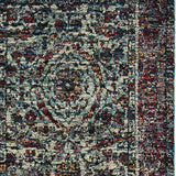 12' Runner Blue and Purple Oriental Power Loom Runner Rug - Homeroots - Flyclothing LLC