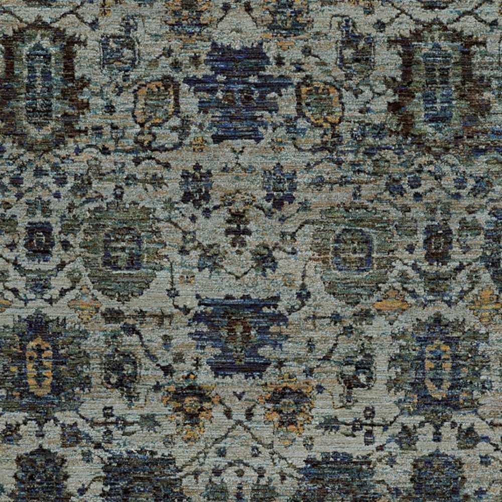 2' X 3' Blue Green Oriental Power Loom Area Rug - Homeroots - Flyclothing LLC