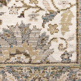12' Runner Gray and Ivory Oriental Power Loom Runner Rug - Homeroots - Flyclothing LLC