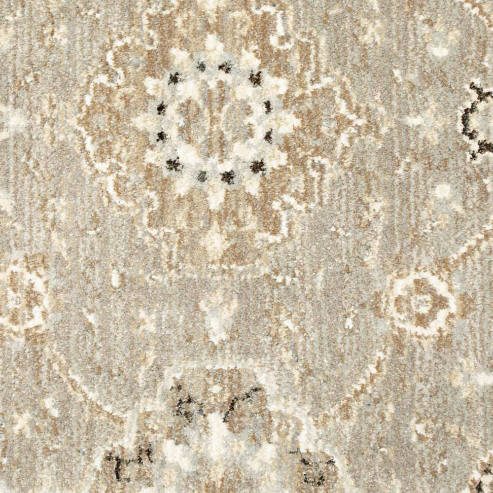 2' X 3' Gray and Ivory Oriental Power Loom Area Rug - Homeroots - Flyclothing LLC