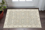 3' X 5' Gray and Ivory Oriental Power Loom Area Rug - Homeroots - Flyclothing LLC