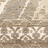2' X 3' Beige and Ivory Oriental Power Loom Area Rug - Homeroots - Flyclothing LLC