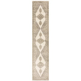 12' Runner Beige and Ivory Oriental Power Loom Runner Rug - Homeroots - Flyclothing LLC