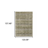 10' X 13' Gray and Ivory Abstract Power Loom Area Rug - Homeroots - Flyclothing LLC