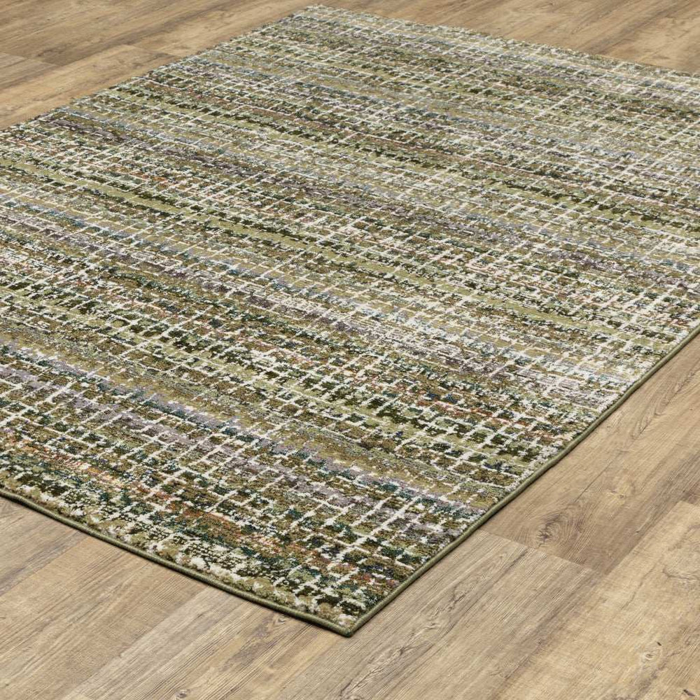 10' X 13' Gray and Ivory Abstract Power Loom Area Rug - Homeroots - Flyclothing LLC
