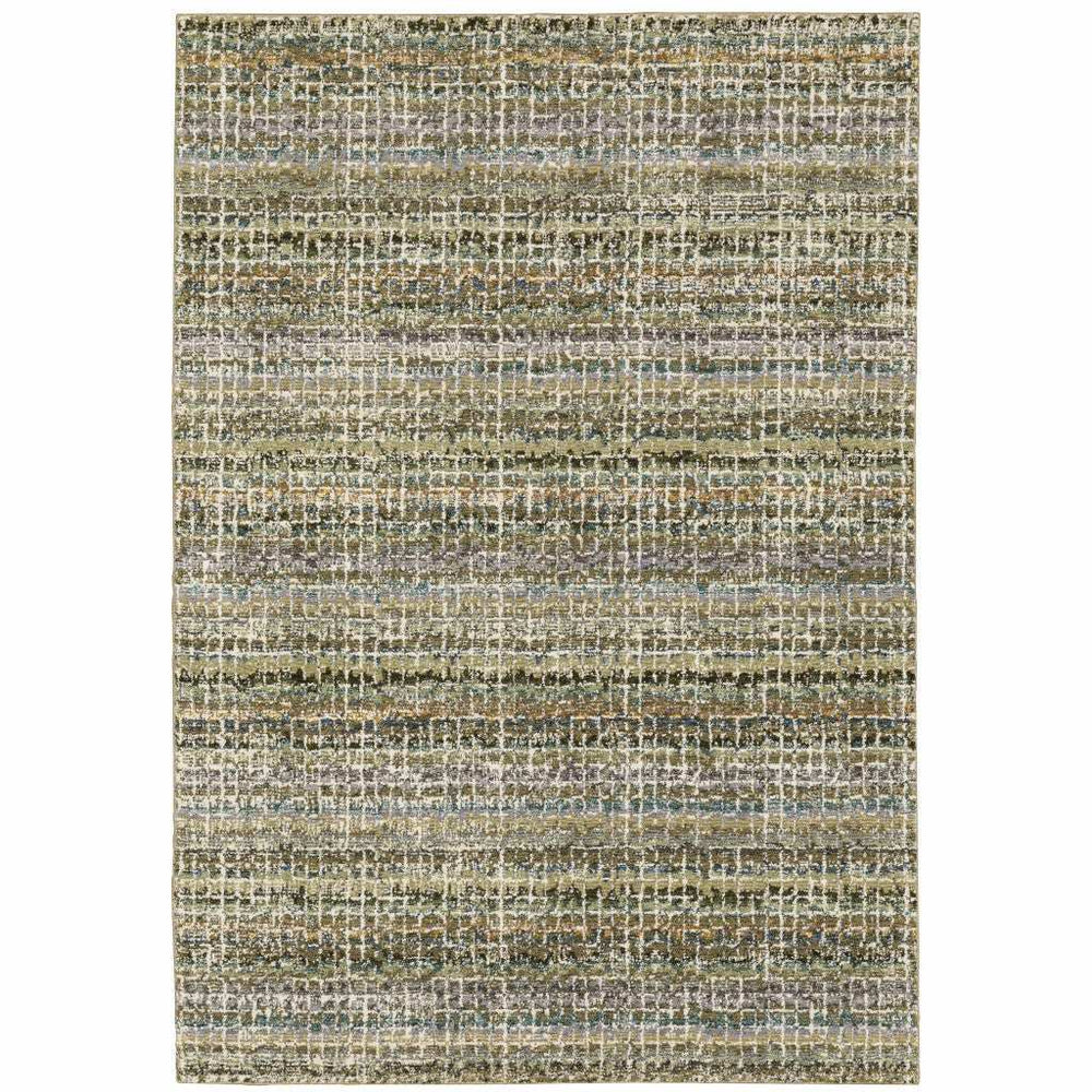 3' X 5' Gray and Ivory Abstract Power Loom Area Rug - Homeroots - Flyclothing LLC