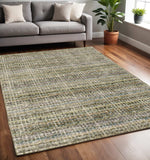 5' X 7' Gray and Ivory Abstract Power Loom Area Rug - Homeroots - Flyclothing LLC