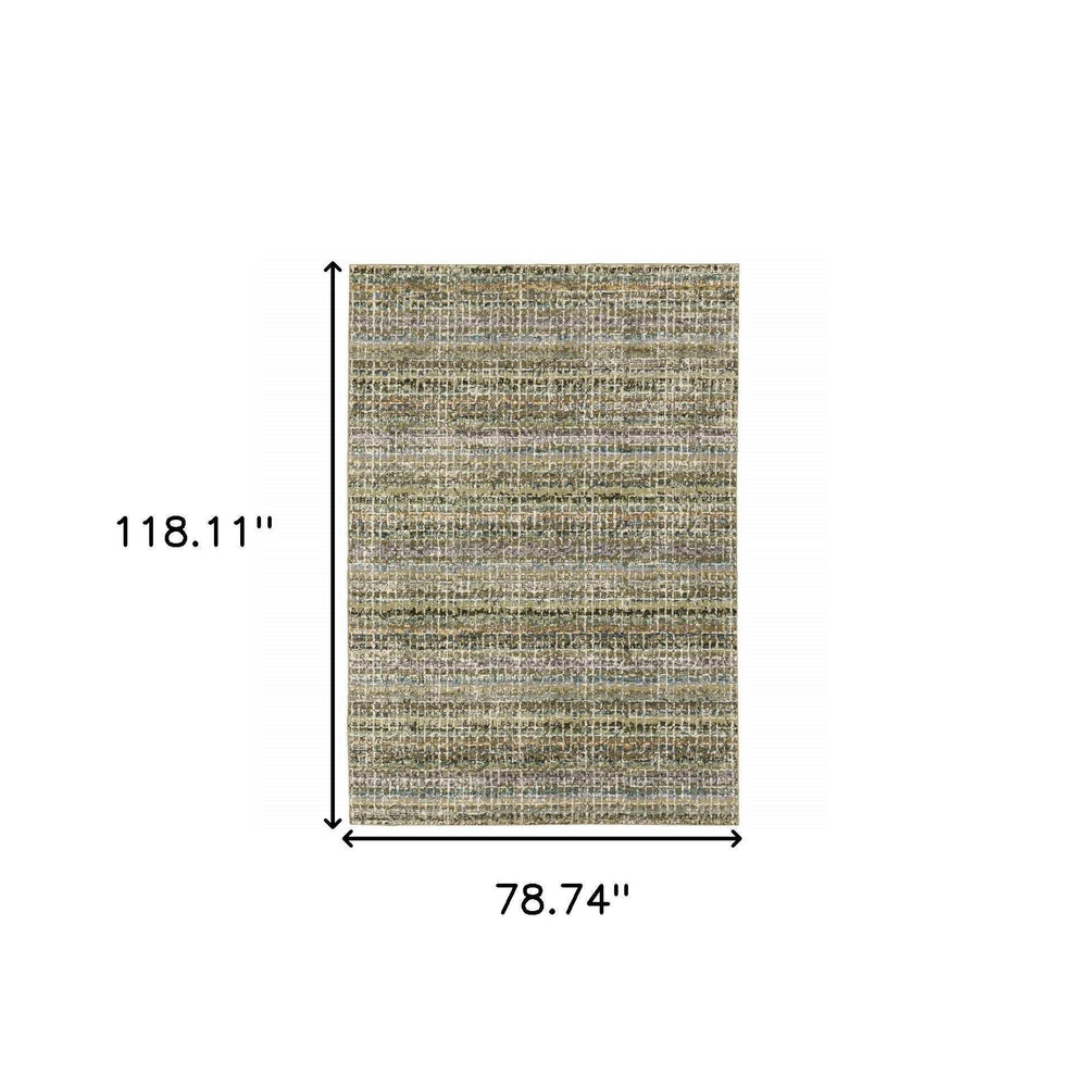 7' X 10' Gray and Ivory Abstract Power Loom Area Rug - Homeroots - Flyclothing LLC