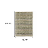 7' X 10' Gray and Ivory Abstract Power Loom Area Rug - Homeroots - Flyclothing LLC