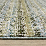 2' X 3' Blue and Ivory Abstract Power Loom Area Rug - Homeroots - Flyclothing LLC