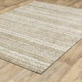 8' X 11' Gray and Ivory Abstract Power Loom Area Rug - Homeroots - Flyclothing LLC