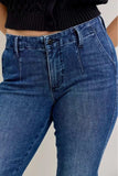 Judy Blue Full Size Mid Rise Bootcut Jeans with Welt Pockets Plus Size - Trendsi - Flyclothing LLC