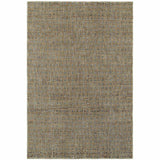 5' X 7' Blue and Silver Geometric Power Loom Area Rug - Homeroots - Flyclothing LLC