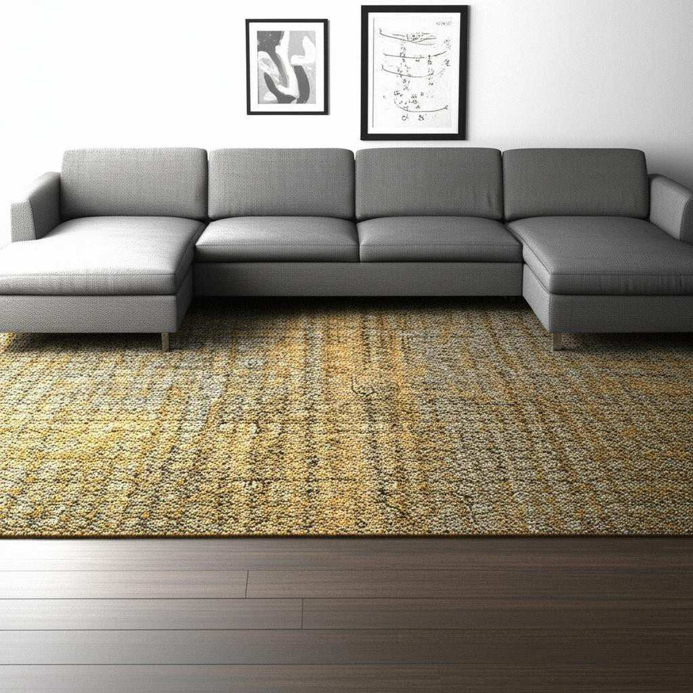 5' X 7' Green Geometric Power Loom Area Rug - Homeroots - Flyclothing LLC