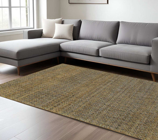 8' X 11' Green Geometric Power Loom Area Rug - Homeroots - Flyclothing LLC