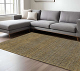 8' X 11' Green Geometric Power Loom Area Rug - Homeroots - Flyclothing LLC