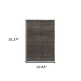 2' X 3' Gray Geometric Power Loom Area Rug - Homeroots - Flyclothing LLC