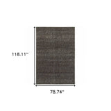 7' X 10' Gray Geometric Power Loom Area Rug - Homeroots - Flyclothing LLC