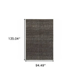 8' X 11' Gray Geometric Power Loom Area Rug - Homeroots - Flyclothing LLC
