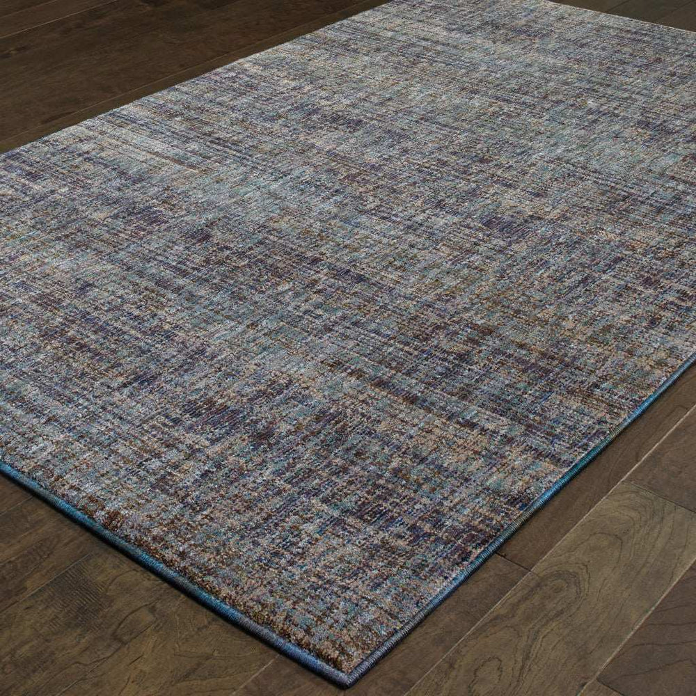 2' X 3' Blue and Ivory Power Loom Area Rug - Homeroots - Flyclothing LLC