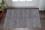 3' X 5' Blue and Ivory Power Loom Area Rug - Homeroots - Flyclothing LLC