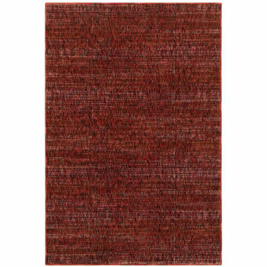 10' X 13' Red and Gray Power Loom Area Rug - Homeroots - Flyclothing LLC