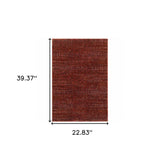 2' X 3' Red and Gray Power Loom Area Rug - Homeroots - Flyclothing LLC